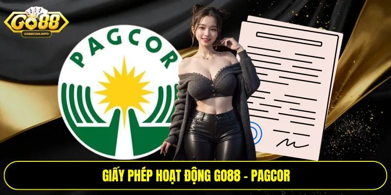 Giấy phép hoạt động Go88 - PAGCOR