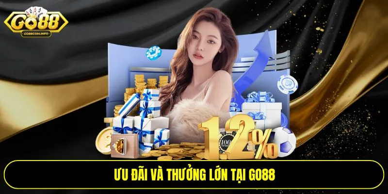 Ưu đãi và thưởng lớn tại Go88